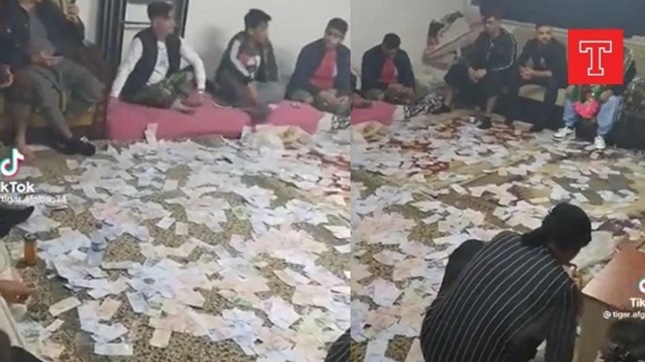 Afganlar Türk lirasını yere serip 'halı' yaptı
