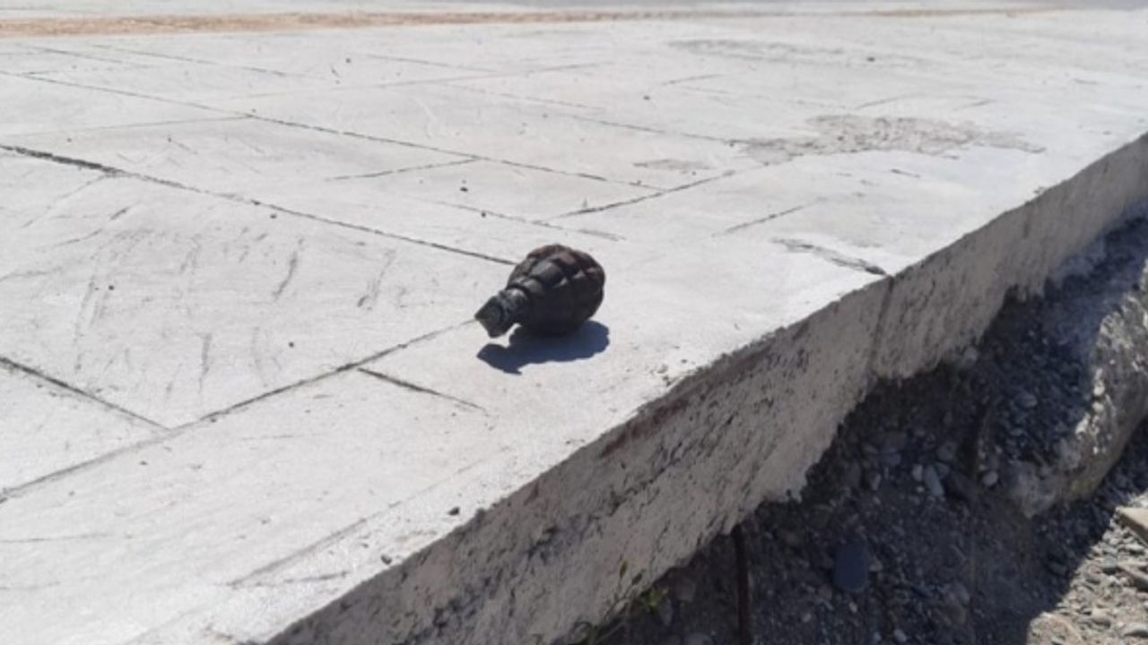 Samsun'da bir evin bahçesinde el bombası bulundu!