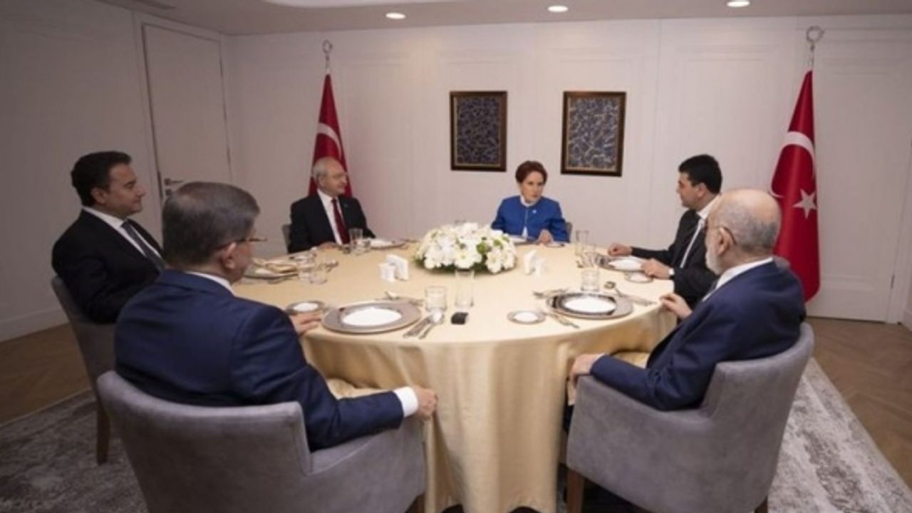 Altılı masa ilk turunu bugün tamamlıyor: İşte son toplantının gündemi