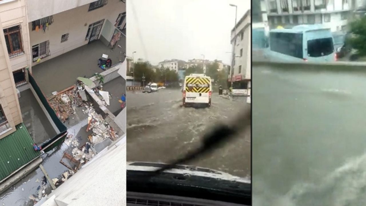 Esenyurt'ta sel: Dere yine taşmaya başladı
