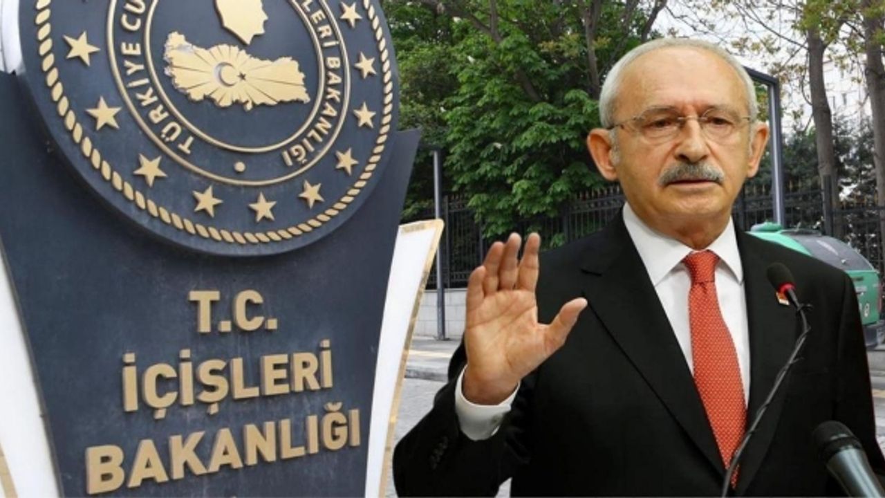 İçişleri Bakanlığı, Kılıçdaroğlu hakkında suç duyurusunda bulunacak