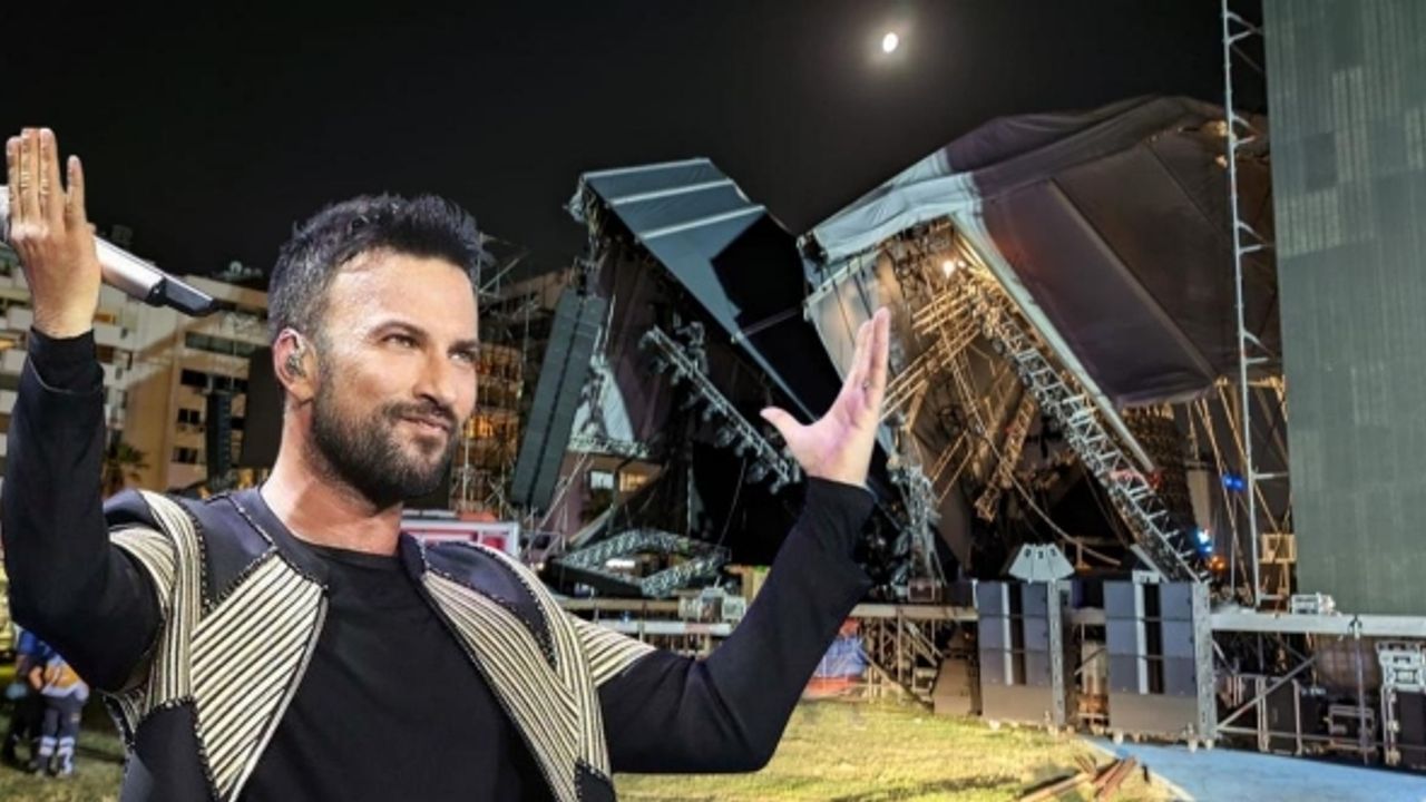 Konser vereceği sahne yıkılmıştı: Tarkan'dan ilk açıklama geldi