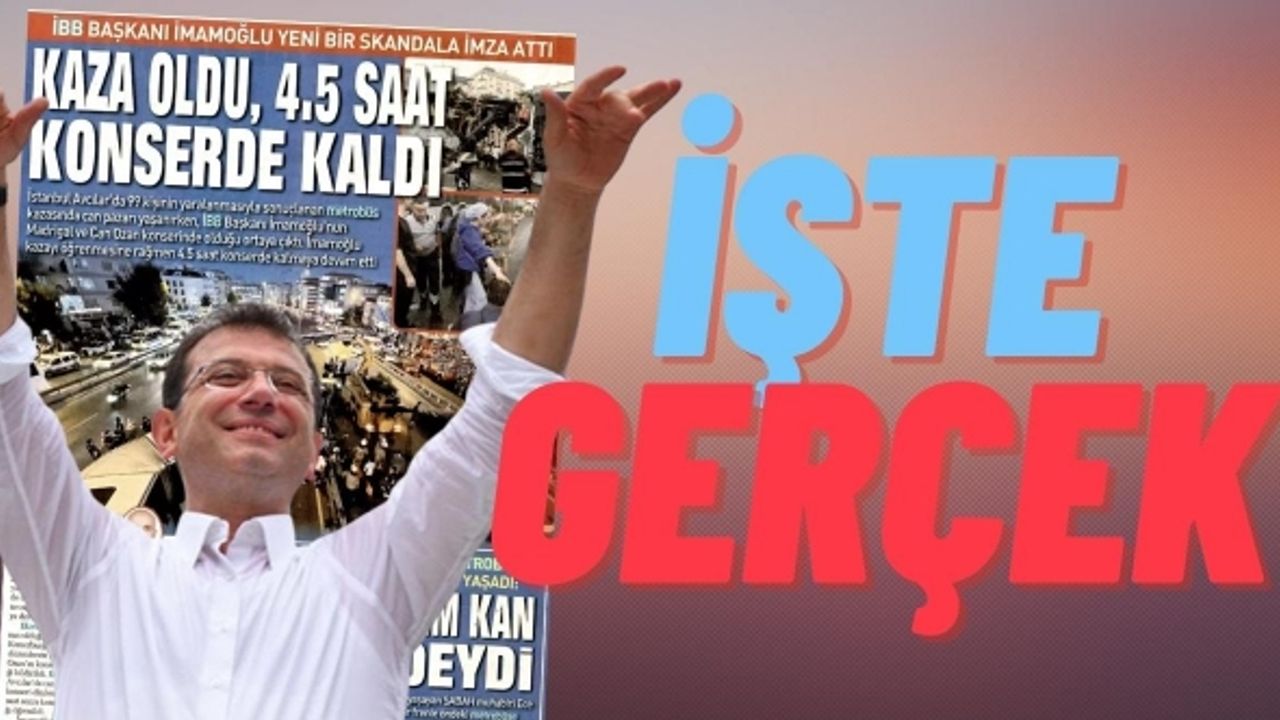 Yandaş Sabah'ın İmamoğlu yalanı kısa sürdü