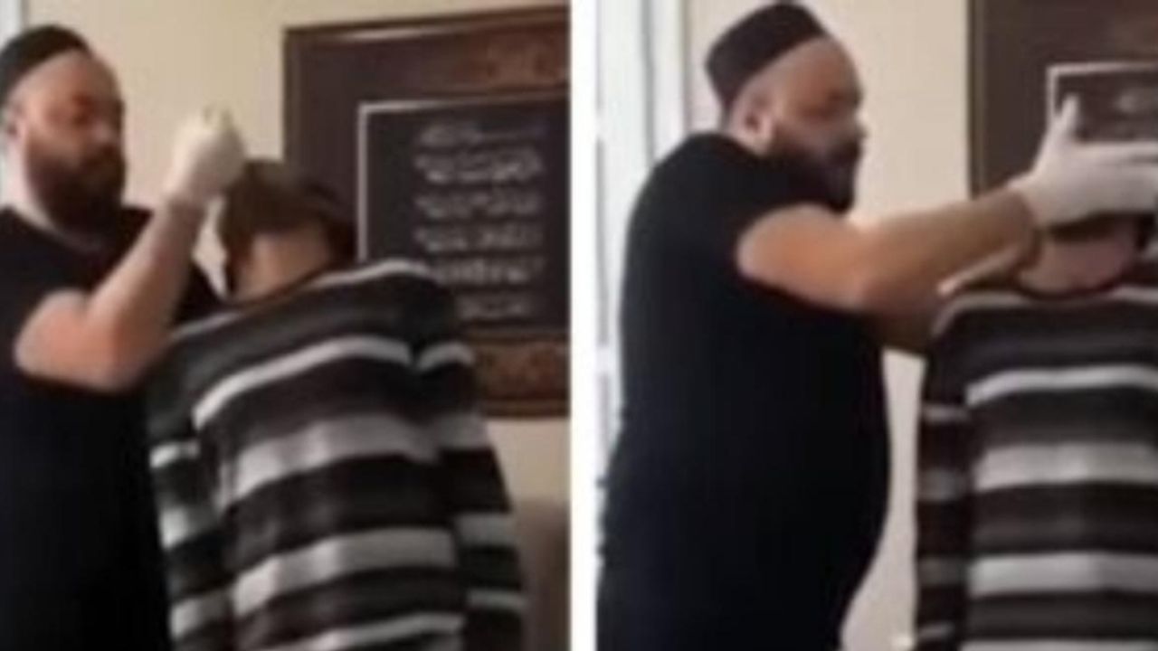 Hijyenik cin çıkarma seansı: Eldivenli din taciri!