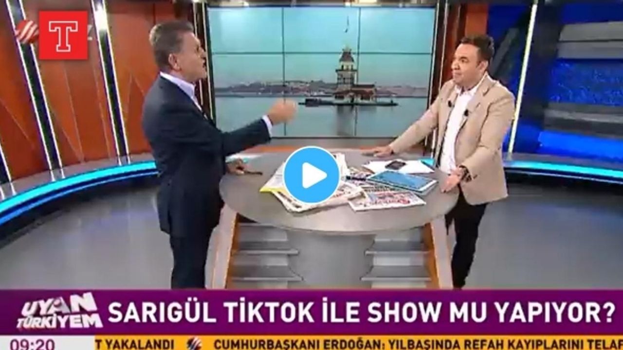 Sarıgül TikTok yüzünden canlı yayında spikeri azarladı