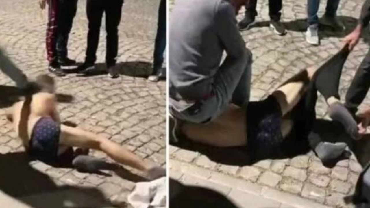 Sokak ortasında iç çamaşırına kadar soyup darp ettiler, yüzünü jiletle kestiler!