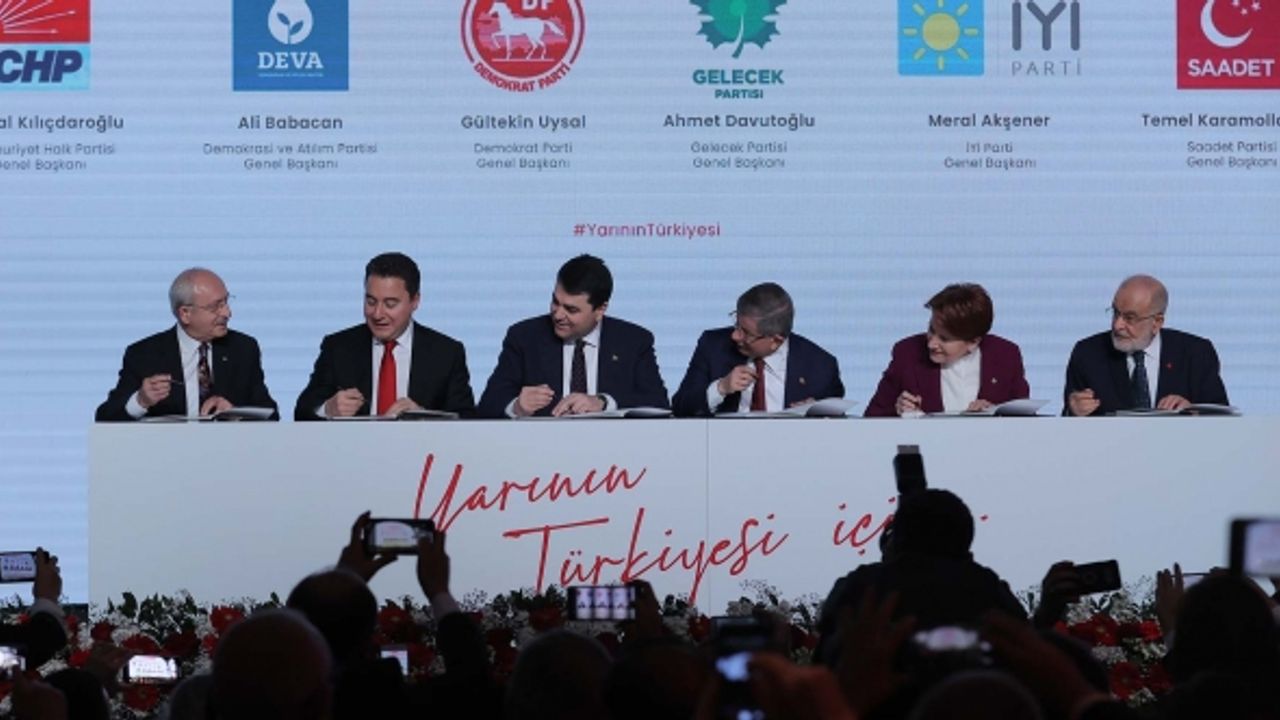 Altılı masanın seçim beyannamesini açıklayacağı tarih belli oldu