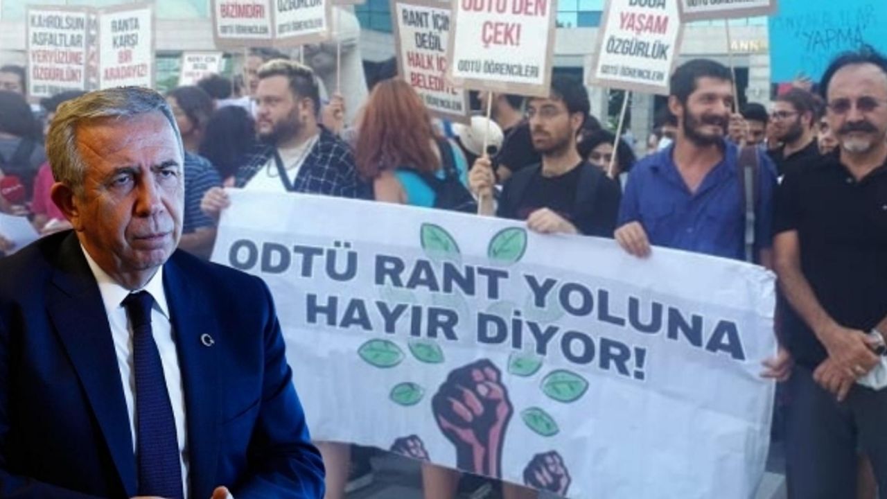 Ankara Büyükşehir Belediyesi'nden ODTÜ arazisinden geçen yola ilişkin açıklama