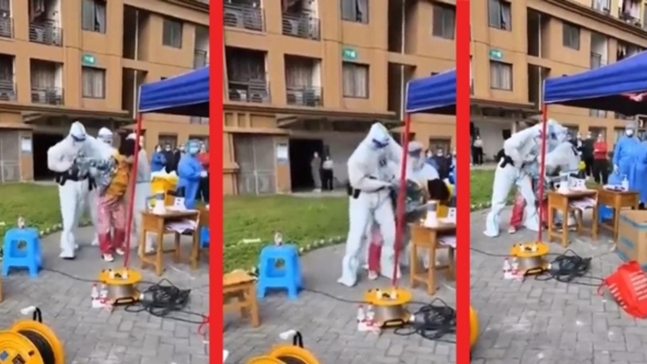 Çin'den "sıfır vaka" politikası: Bir kadına zorla anal kovid testi yapıldı