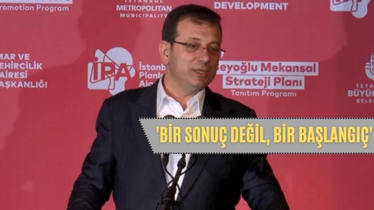 Ekrem İmamoğlu 'Beyoğlu Mekânsal Strateji Planı'nı duyurdu