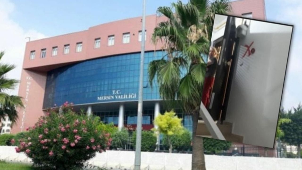 Mersin Valiliği'nden 2 evin kapısının işaretlenmesine ilişkin açıklama
