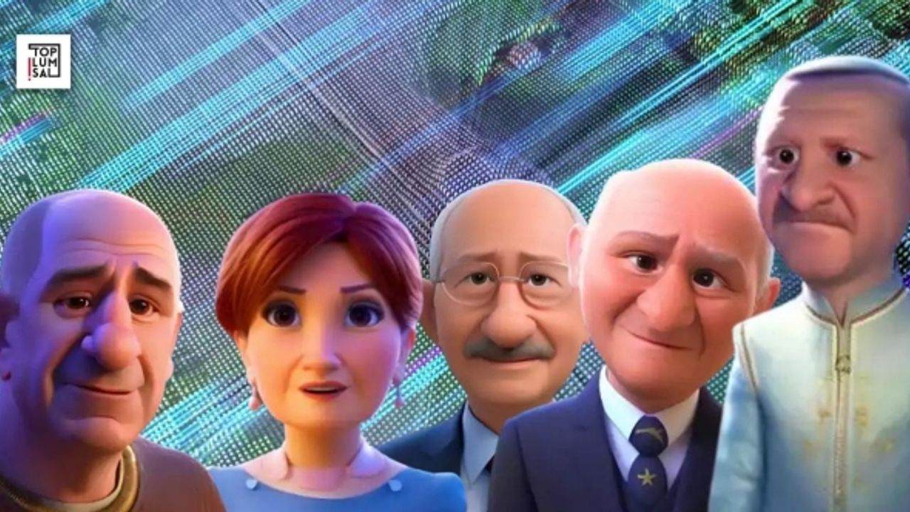 Siyasi parti liderleri yapay zeka ile çizildi
