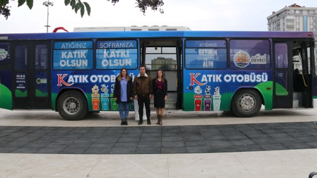 Katık Otobüsü 1 haftada 1.2 ton atık topladı