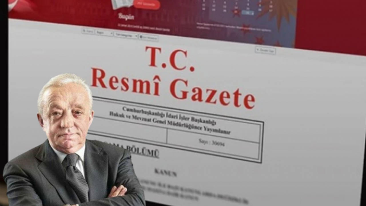 Mehmet Cengiz'e teşvik Resmi Gazete'de