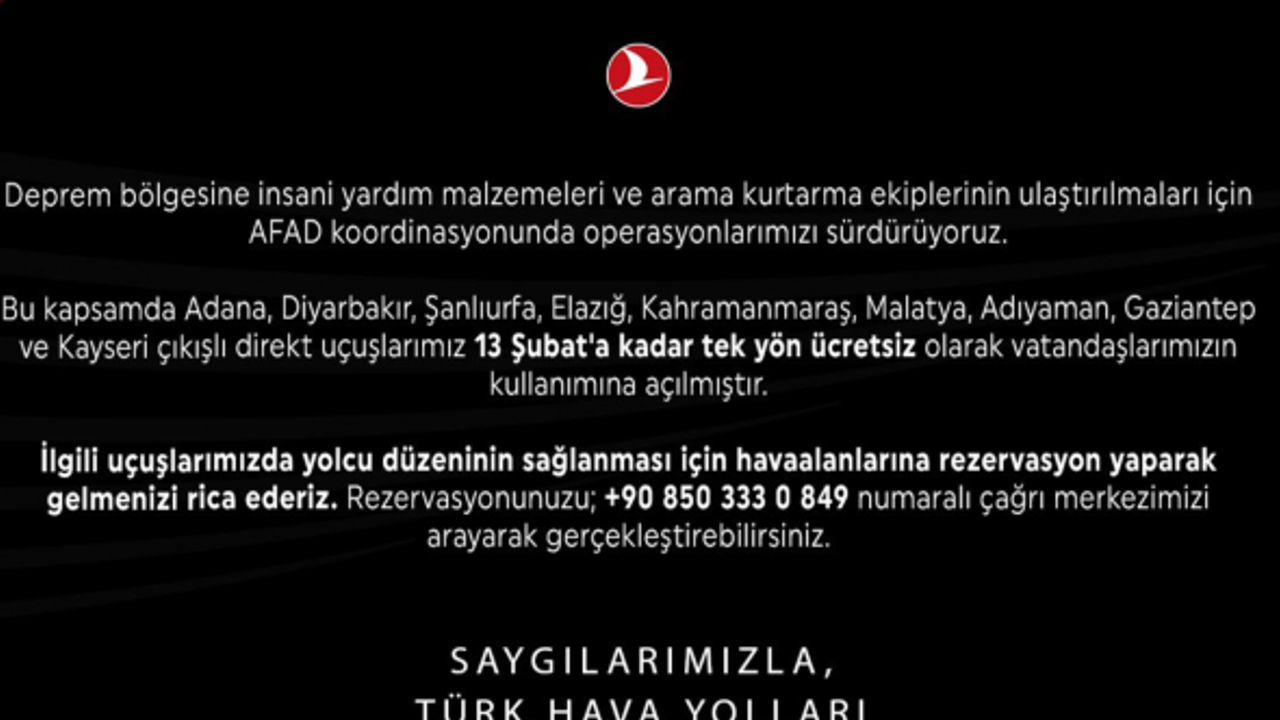 Uçaklar afet bölgesinden ücretsiz uçacak ama rezervasyonsuz havaalanına gitmeyin