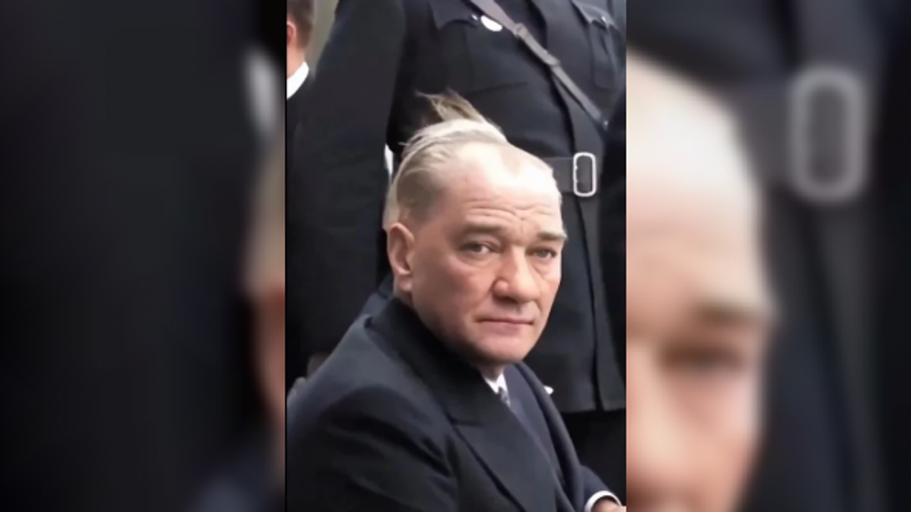 Atatürk'ün özel çalışmayla yapılan 4K videosu yayınlandı