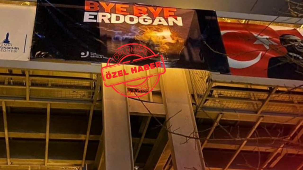 “Bye bye Erdoğan” pankartı asan CHP’li Başkan'a AKP'li Cumhurbaşkanı'na hakaret soruşması 