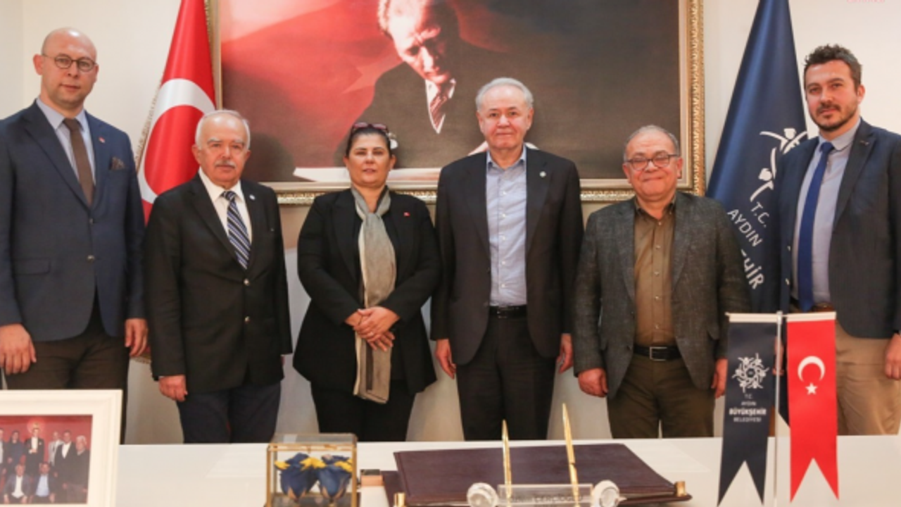 CHP ve İyi Parti'den Aydın Büyükşehir Belediye Başkanı Özlem Çerçioğlu’na ziyaret