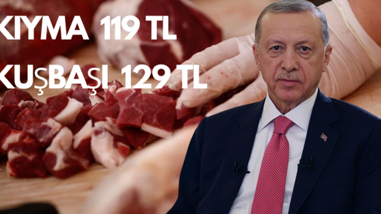 Etin kilosunu canlı yayında 119 liraya düşürdü