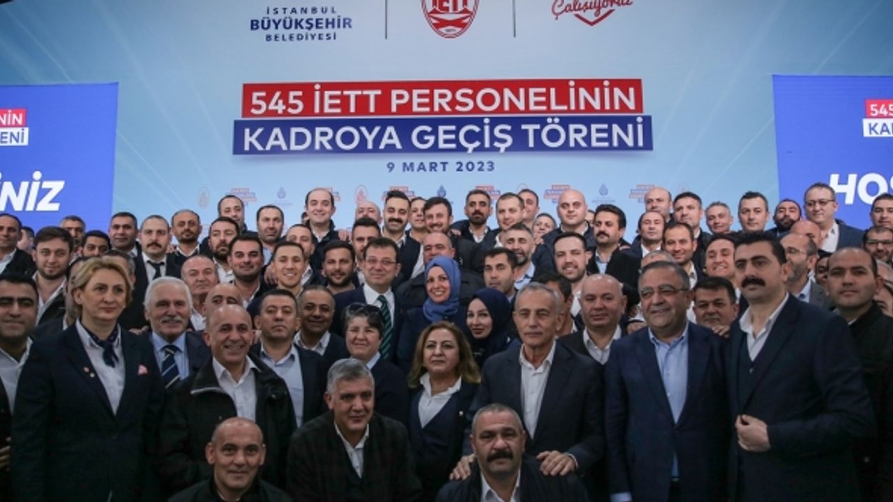 İETT'nin 545 personeli kadroya geçti, 700 şoför daha alınacak