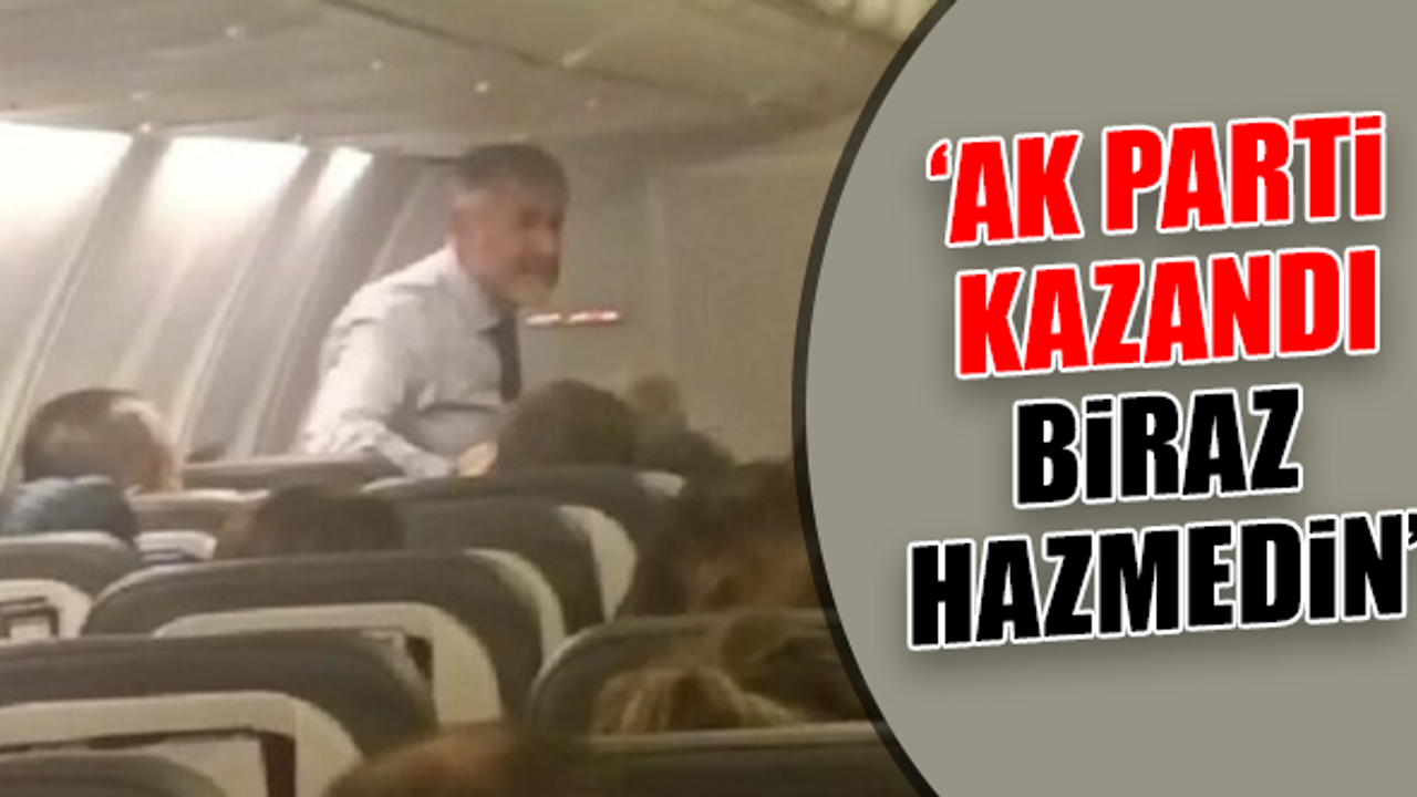Nebati'den uçaktaki yurttaşlara skandal ifadeler