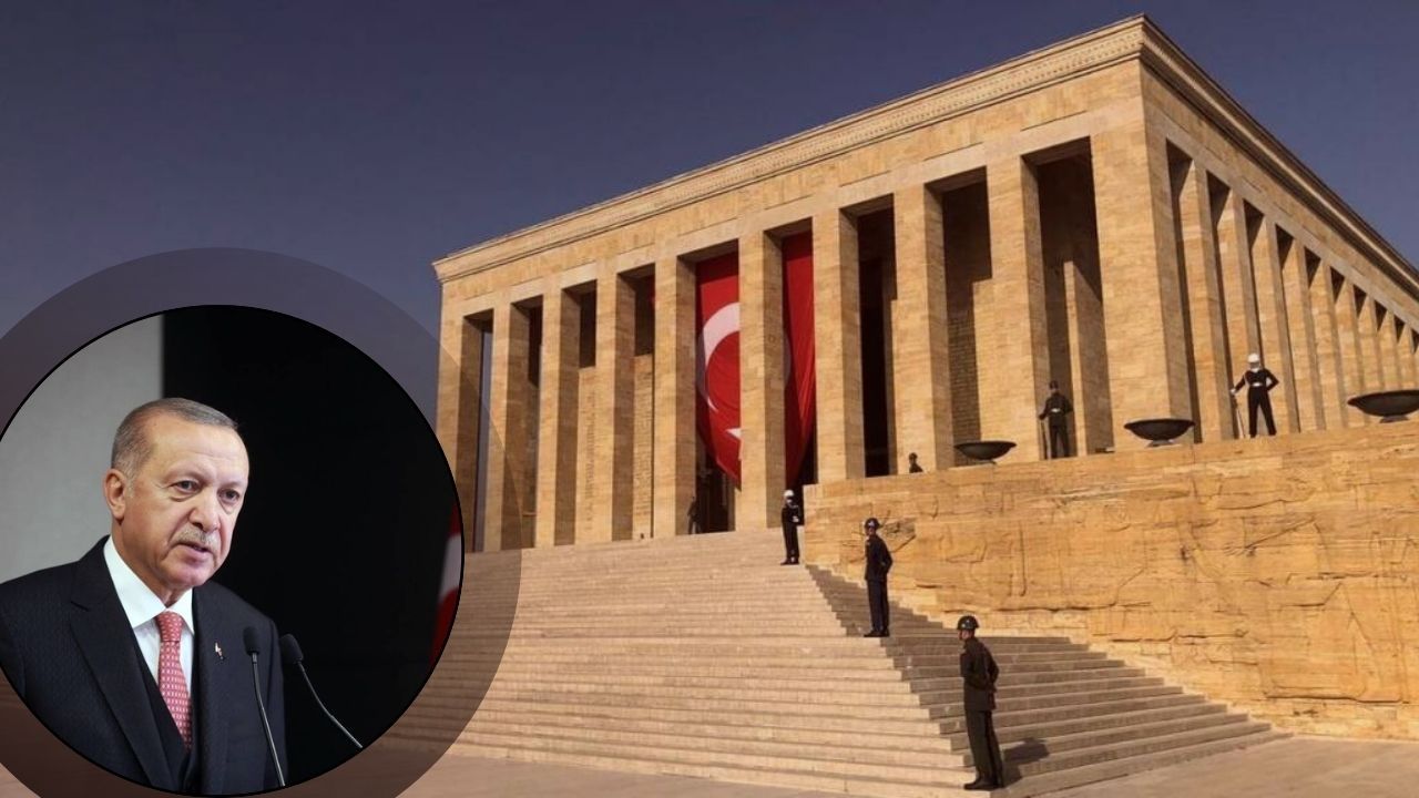 Erdoğan ve YAŞ üyeleri Anıtkabir'de