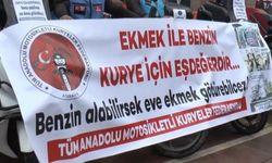 Motokuryelerden akaryakıt zammı protestosu: 'Ekmek ile benzin kurye için eş değerdir'