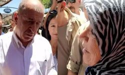 Suriyeli kadın, Ümit Özdağ'a teşekkür etti