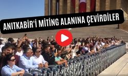 AKP'liler Anıtkabir'de Erdoğan lehine slogan attı
