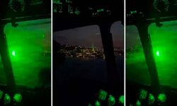 Bodrum'da yangın söndürme helikopterine lazer tuttular