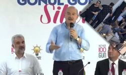 Soylu'nun bulunduğu yerin 100 metre ilerisinde polise saldırı