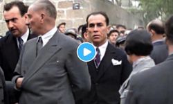 Atatürk'ün Mersin gezisinin renklendirilmiş hali: Tekrar tekrar izlendi!