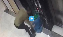 Baygınlık geçiren kadını tekme ve yumruklarla dövüp asansöre sürükledi