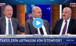 Fatih Altaylı, Taksiciler Odası Başkanı Aksu’nun gözünün içine bakarak isyan etti