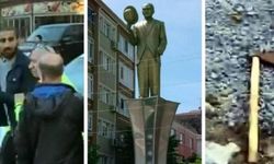 İstanbul'da Atatürk Anıtı'na baltayla saldırı: 1 kişi gözaltında