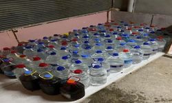 Adana'da 565 litre sahte içki ele geçirildi