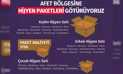 Kadınlara ve erkeklere hijyen paketi götürdüler