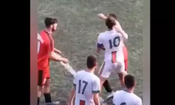 Kırmızı kart gördü olay çıkardı