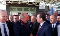 Muharrem İnce ve Ekrem İmamoğlu Hatay'da karşılaştı