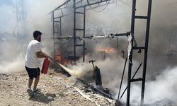Adıyaman'da 1324 kişinin kaldığı çadır kentte yangın