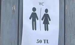 Çeşme'de tuvalet 50 lira