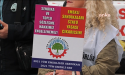 Emekliler Ankara'da eylem yaptı!