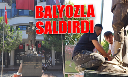 Trabzon’da Atatürk heykeline çirkin saldırı