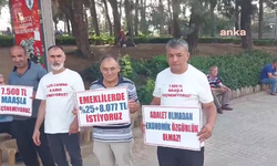 Emekliler Gebze'de oturma eylemi yapıyor