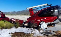 Türk şirkete ait helikopter düştü