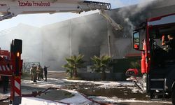 İzmir'deki fabrikada çıkan yangın hasara neden oldu