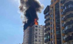 Kayseri'de 13 katlı binada yangın