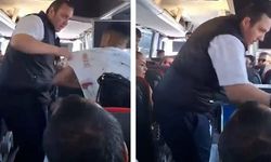 Otobüste olay yaratan görüntüler: Yolcular çılgına döndü!