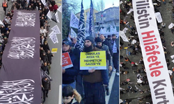 VİDEO: Şeriatçı örgüt hilafet naralarıyla İstanbul sokaklarında!