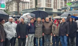 Rize'de Çaykur işçileri kadro talebiyle eylem yaptı